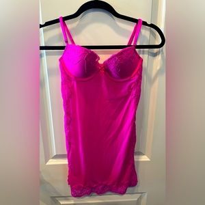 Victoria’s Secret Bright Pink Sexy Slip with lace 34B